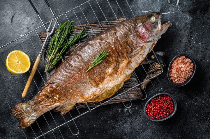 Grilled whole fish
